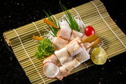 Sashimi Cá Hồi BBQ - Grilled Salmon skewered