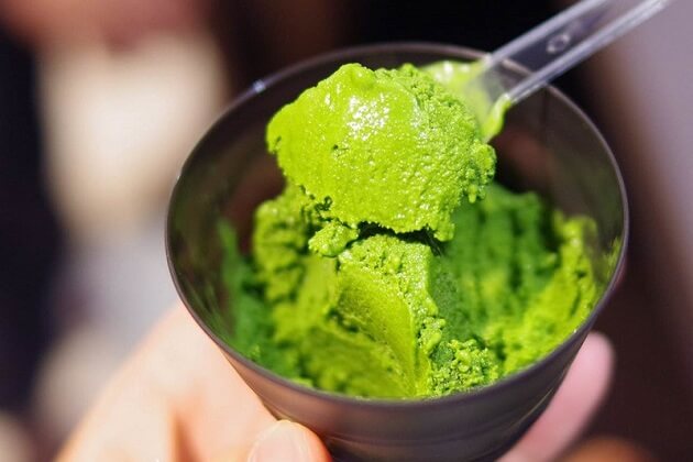 Kem Matcha - các món ăn vặt ở nhật bản