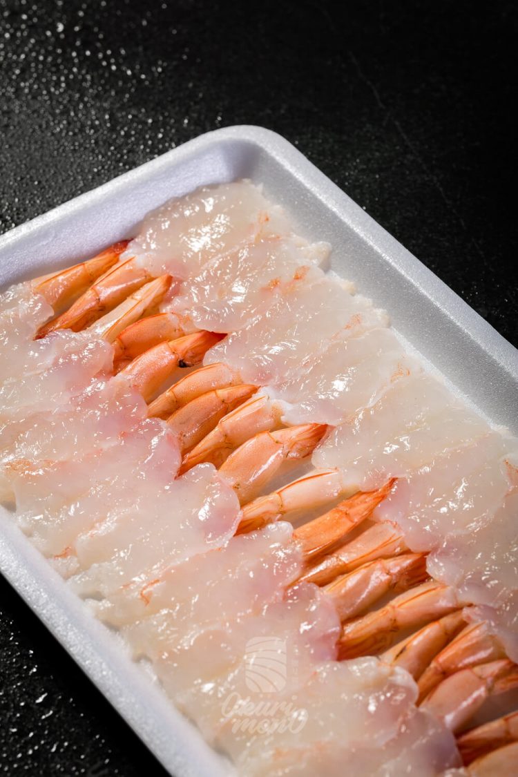 Sashimi Tôm Thẻ Luộc Xẻ Lưng